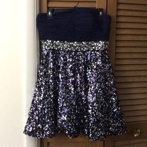 Strapless formal dress, perfect for homecoming!